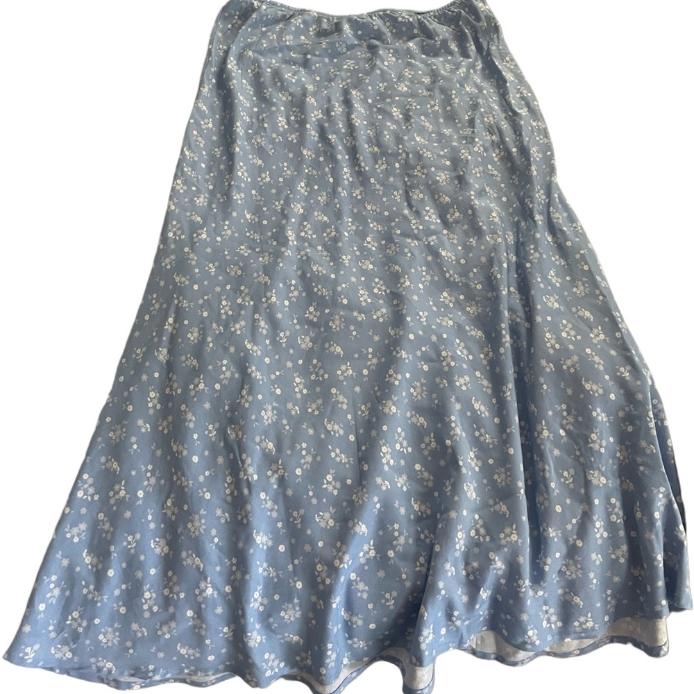A flowy flower blue skirt from cotton on a size medium